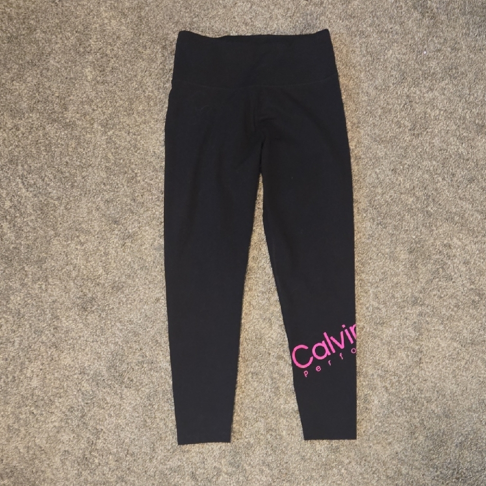 Nike, Calia, UA Women's Leggings - Black, Pink, and Gray - Picture 5 of 8